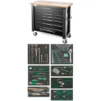 Stahlwille 98830179 Arbetsbänk (B x H x D) 1150 x 1045 x 500 mm Antracit
