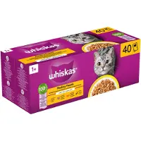 Whiskas Våtfoder För Katter Fågel I Gelé 40x85g