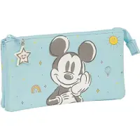 Safta Mickey Mouse Baby - Trousse Triple, Trousse pour Enfant, idéale pour Les Enfants d'âge Scolaire, Confortable et Polyvalente, ren