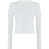 Calvin Klein Jeans T-shirt ljusgrå / vit