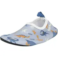 Playshoes Strand-/badsko 'Meeresfreunde' camel / blå / duvblå