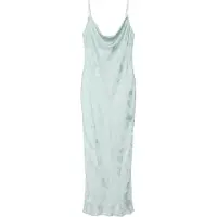 Calvin Klein Satin Jacquard Maxi Slip Dress