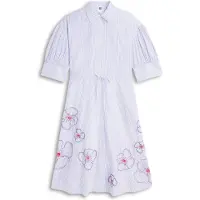 Tommy Hilfiger Ww0ww50546 Kortärmad Midi-klänning