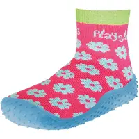 Playshoes Innesko ljusblå / kiwi / hallon