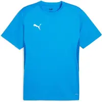 Puma Tränings T-Shirt teamGOAL - Electric Blue Lemonade/White, storlek Large