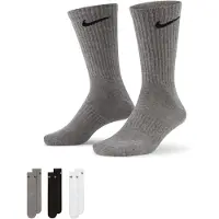 Nike Sockor 'Everyday' gråmelerad / svart / vit