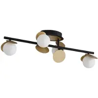 LUCANDE LED taklampa Pallo , dimbar, Svart, Vardagsrum / matsal, Metall, Modern, LED-taklampa