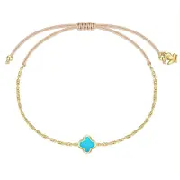Glanzstücke Armband aqua / guld