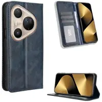 Mtp Products Huawei Pura 80 Ultra Retro Plånboksfodral med Magnetstängning - Blå