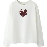 Name it T-shirt 'NKFNYLA' choklad / svart / vit