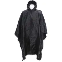 101 Inc Fostex Poncho Ripstop (Färg: Svart)