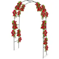 Kinzo Rosenbåge 240 x 140 cm / trädgårdsbåge / växtbåge / spaljébåge för klätterväxter och rosor