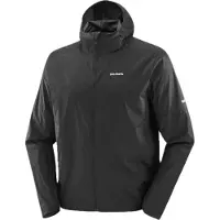 Salomon - Trail running kläder - Sense Aero Wind Jkt M Black för UnisexSoftshell - Storlek S - Svart