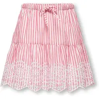 Kids Only Kjol - Broderi - KogBondi - Barbados Cherry/Cloud - - 13 år (158) - Kjol