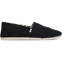Toms Alpargata Classic Bomull Herr Svarta Espadrillos