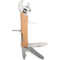 Ginza.se Kikkerland - Wooden Wrench Multi-tool - 1.5 x 6.25 x 0.75 inches