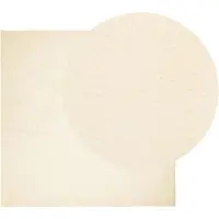 vidaXL Mjuk matta HUARTE med kort lugg tvättbar gräddvit 200x200 cm