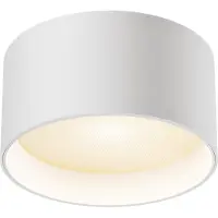 Maytoni LED taklampa Vega, Vitt / opal, Vardagsrum / matsal, Aluminium / grå / zink, LED-taklampa