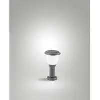FABAS LUCE Pollare Thiago, dimbar, Svart, Aluminium / grå / zink, Modern, Utomhuslampa