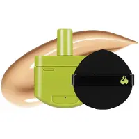 Unleashia Satin Wear Healthy-Green Cushion RE-FEEL + Puff Cushion foundation 1 st Nr. 21W - Creamer