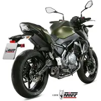MIVV Delta Race Kawasaki Ninja 650/z650 2017-23 K.044.ldrb Typgodkänt Komplett Avgassystem