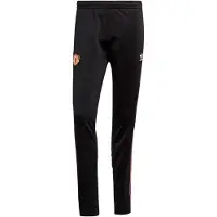 Adidas Manchester United Track Pants 1991 - Svart/Röd LIMITED EDITION - , storlek Small