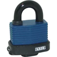 Kasp K13545D Hänglås 63 mm Ny låsning Blå Nyckel