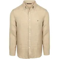 Tommy Hilfiger Skjorta Linne Beige Storlek