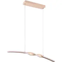 TRIO Leuchten Pendellampa Ginko, Creme / bärnsten, Vardagsrum / matsal, Metall, Modern