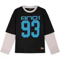 AND1 T-shirt blå / svart / vit