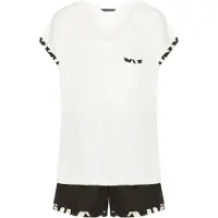 French Connection Pyjamas ecru / svart