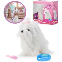 Tobar Interaktiv hund Maltese som går och skäller