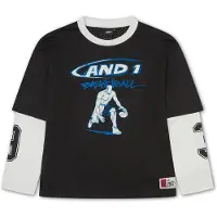 AND1 T-shirt turkos / svart / vit