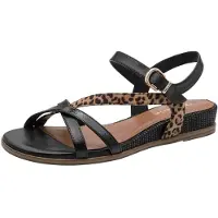 Tamaris Sandal ljusbrun / svart
