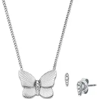Fossil Smyckeset 'Sutton' silver / transparent