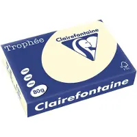 Clairefontaine Färgat papper Trophée A4 120 g grädd 250 ark