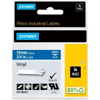 Dymo 1805417 Märkband Vinyl Bandfärg: Blå Skriftfärg: Vit 19 mm 5.5 m