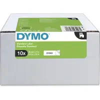 Dymo 2093098 Märkband Set 10 st Polyester Bandfärg: Vit Skriftfärg: Svart 19 mm 7 m