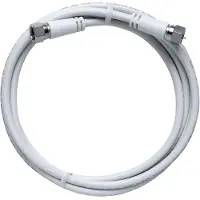 Axing Parabol Anslutningskabel [1x F-kontakt hane - 1x F-kontakt hane] 3.50 m 85 dB Vit