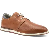Pikolinos för män. M8W-6429 Saler bruna läderskor (45), Hud, Karta, 1 till 3 cm, Nyckelband, Casual, Klassisk
