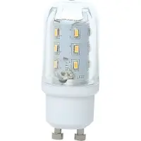Globo transparent GU10 4W LED-lampa, varm/kall 10717