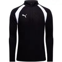 Puma Träningströja teamFINAL 1/4 Blixtlås - Svart/White Barn, storlek 128 cm