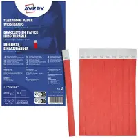 Avery TYVRD-50 Inloppsband (L x B) 256 mm x 19 mm Klisterremsor 500 st