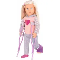 Our Generation Docka - 46 cm - Martha på kryckor - - One Size - Docka