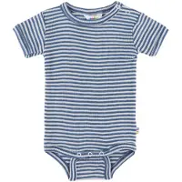 Joha Body k/ä - Ull/Silke - Rib - Blå/Randig - - 50 - Body K/Ä