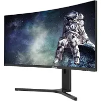 Dahua DHI-LM34-E330CA - LED-skärm - böjd - 34 - 3440 x 1440 WQHD @ 200 Hz - VA - 300 cd/m² - 3500:1 - HDR10+ - 1 ms - 2xHDMI, 2xDisplayPort - svart