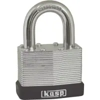 Kasp K13040D Hänglås 40 mm Ny låsning Silver Nyckel