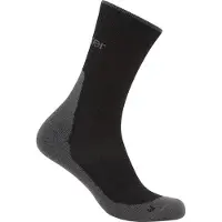 Icebreaker Men Merino Hike+ Light Crew Black/Obsidian