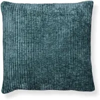 Borg Living Prydnadskudde 45x45 cm - Blågrön soffkudde med sammetslook - Mjuk kudde till soffan -