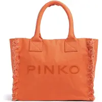 Pinko Axelremsväska 'BEACH SHOPPER CANVAS BORSA' orange